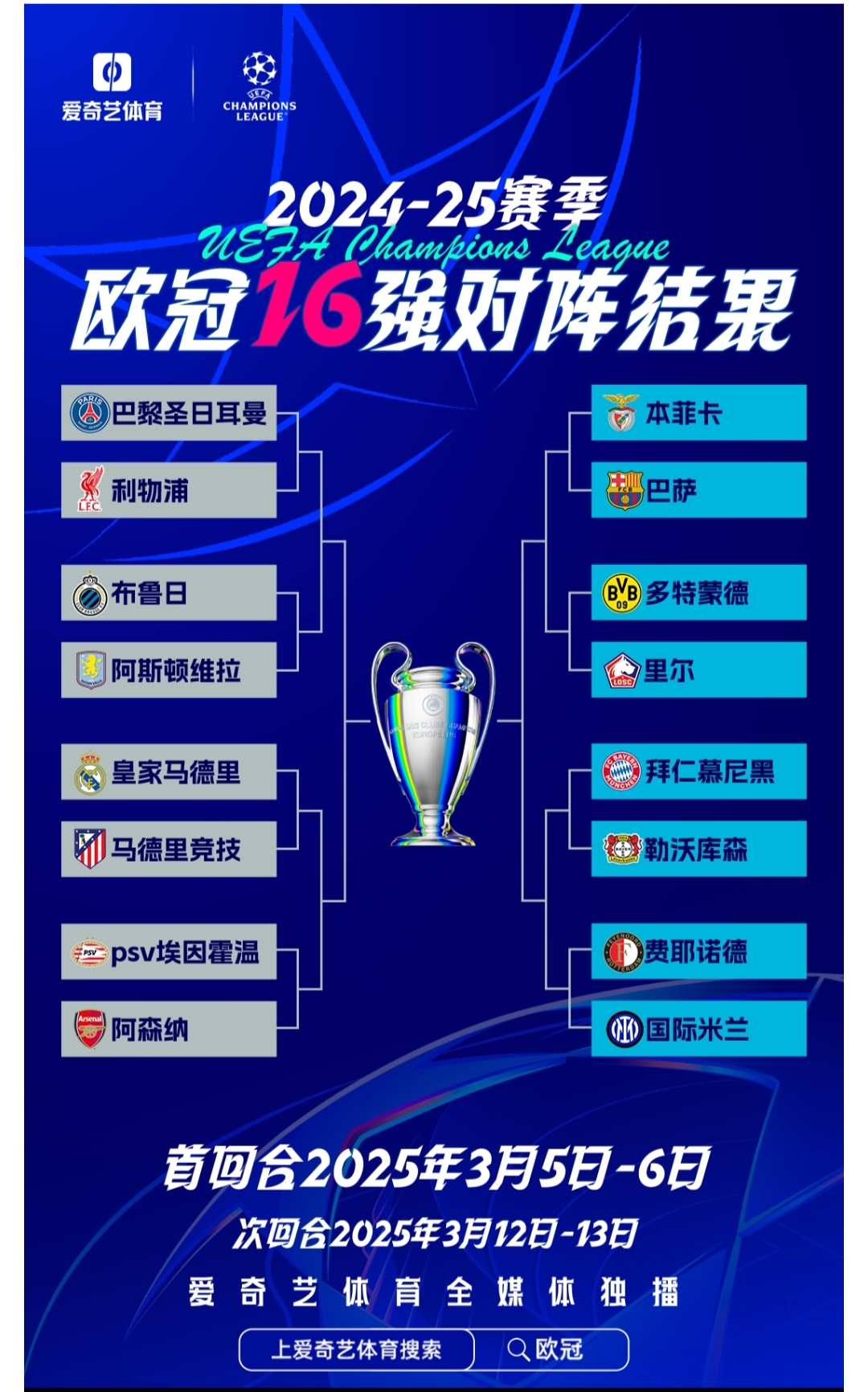 精英对决！欧洲豪门球队争霸联赛冠军